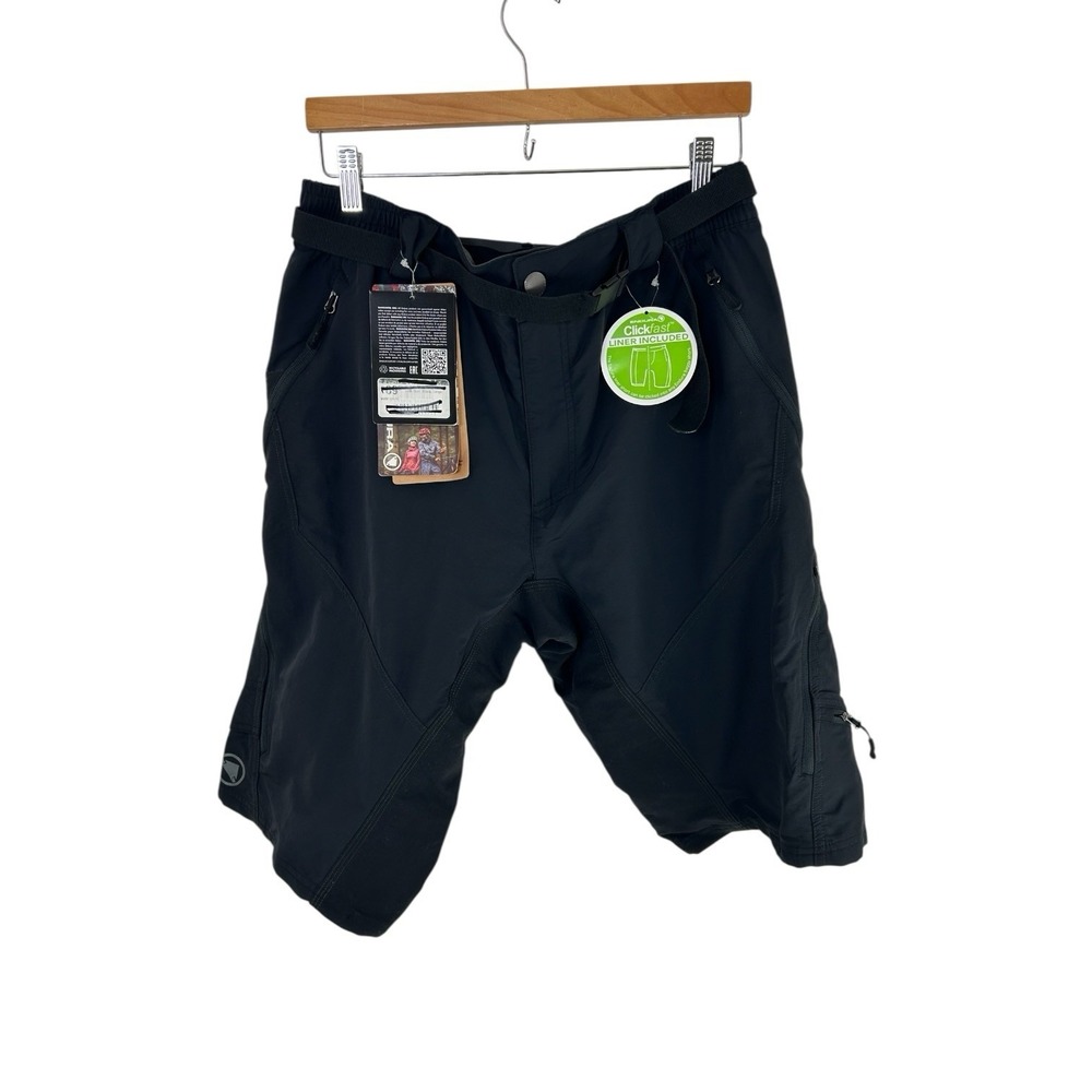 Endura‎ Shorts Men's L Hummvee Short II Black Detachable Liner MTB Bike Cycling